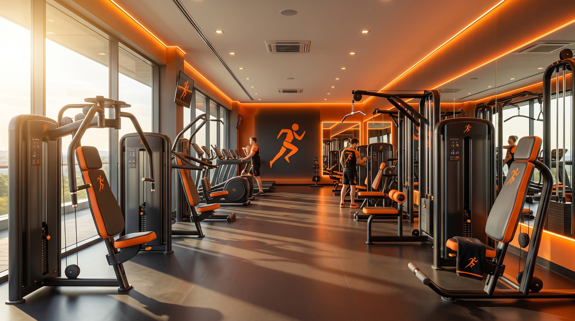 Interior da Academia Circuito de Força em Piratininga, Niterói